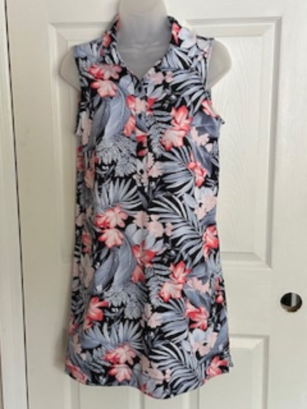 Tommy Bahama Sleeveless Floral Print Dress - Size S